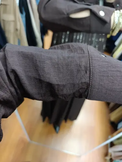 Tam kalıplı etekli takım 40-50 beden yanlamasına görünüş